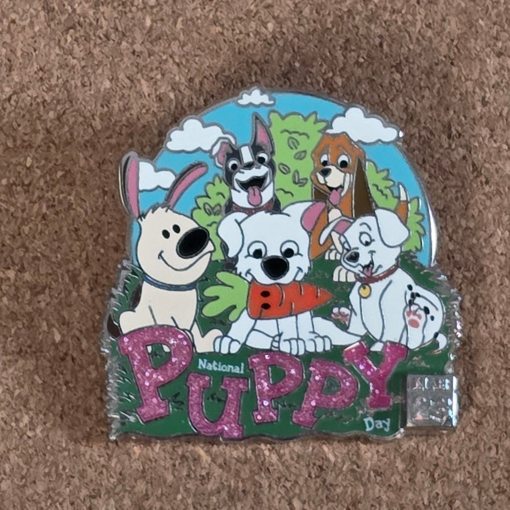 Disney National Puppy Day Pin 2020 LE 4000 Celebrate Today Bolt Dogs Glitter